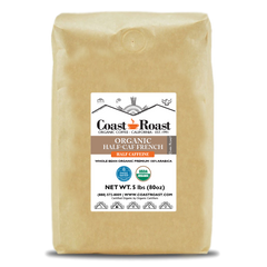 Organic Swiss Water Half-Caf French Whole Bean Coffee