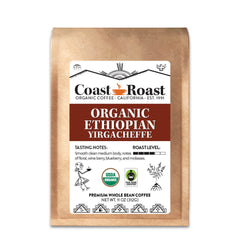 Organic Ethiopian Yirgacheffe Medium-Dark Whole Bean Coffee