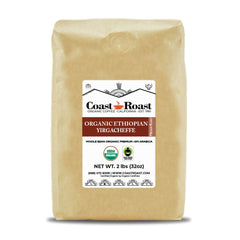 Organic Ethiopian Yirgacheffe Medium-Dark Whole Bean Coffee