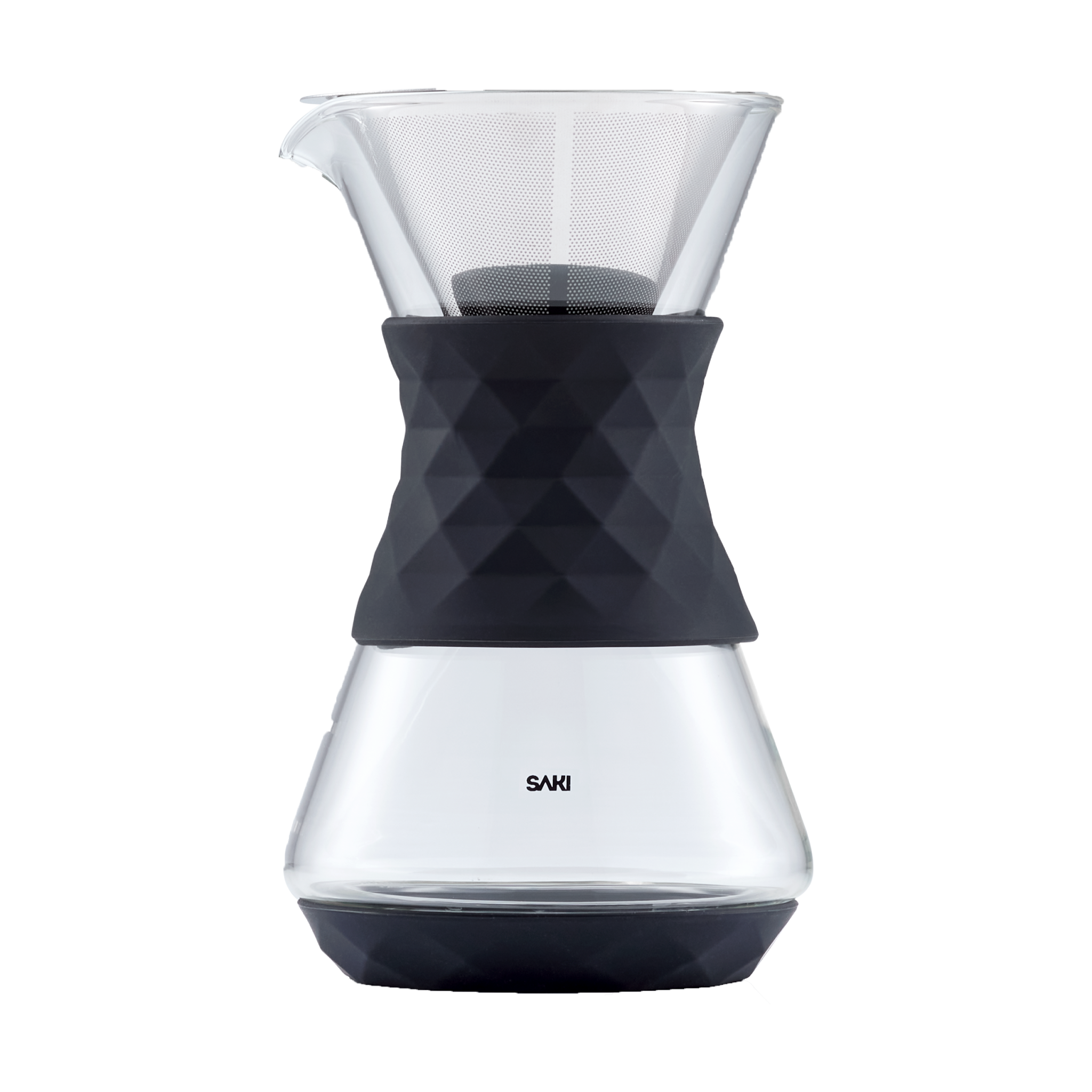 Pour-Over Glass Coffee Maker Modern Design by SAKI