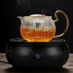 DecorBites™ Glass Teapot Infuser Gaiwan Puer Japanese Tea Pot Kitchen Accessories